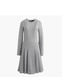 J.Crew Petite Pleated Heathered Ponte Dress