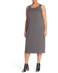 Eileen Fisher Plus Size Scoop Neck Jersey Dress