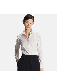 Uniqlo Supima  Cotton Stretch Patterned Dress Shirt