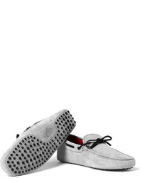 Tod's Ferrari Gommino Suede Driving Shoes