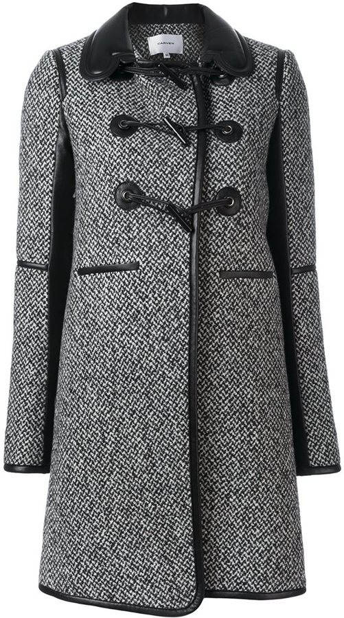 Carven Duffle Mid Coat, $502 | farfetch.com | Lookastic