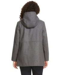 Ava & Viv Plus Wool Blend Duffel Coat Heather Grey