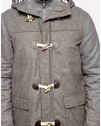 Solid Wool Duffle Coat