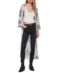 AllSaints Carine Feather Print Duster