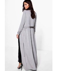 Boohoo Milly Slinky Belted Maxi Duster