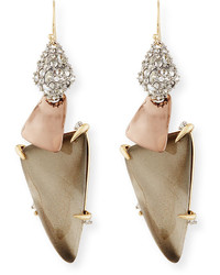 Alexis Bittar Long Triangle Lucite Drop Earrings