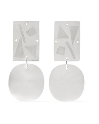 Annie Costello Brown Overt Silver Earrings