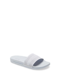 Grey Elastic Flat Sandals