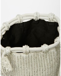 Asos Collection Bridal Embellished Duffle Bag With Tassel