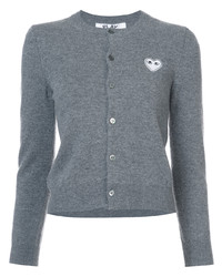 Comme Des Garcons Play Comme Des Garons Play Heart Embellished Cardigan