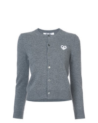 Comme Des Garcons Play Comme Des Garons Play Heart Embellished Cardigan