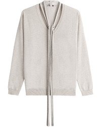 Brunello Cucinelli Cashmere Pullover With Embellished Scarf