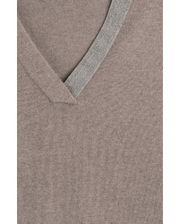 Brunello Cucinelli Cashmere Pullover With Embellished Trim