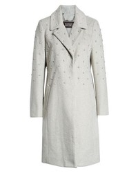 Grey Embellished Coat