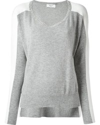 Blugirl Embellished Neckline Sweater
