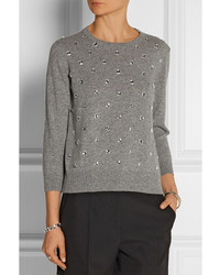 Marc Jacobs Embellished Wool And Cashmere Blend Sweater
