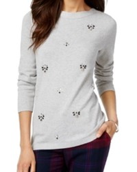 Tommy Hilfiger Long Sleeves Embellished Pullover Sweater