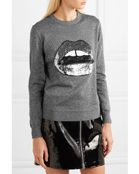 Markus Lupfer Mia Sequined Lurex And Cotton Blend Sweater