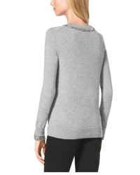 Michael Kors Michl Kors Embellished Cashmere Sweater