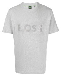 BOSS Logo Embellished Short Sleeve T Shirt