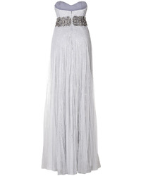 Marchesa Chantilly Lace Column Gown