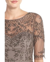 Adrianna Papell Embellished Fit Flare Dress