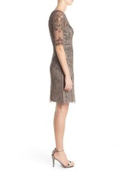 Adrianna Papell Embellished Fit Flare Dress