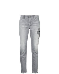 Cambio Embellished Cropped Jeans
