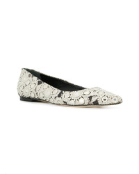 Tory Burch Embellished Pointed Toe Ballerinas