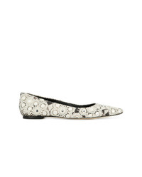 Tory Burch Embellished Pointed Toe Ballerinas