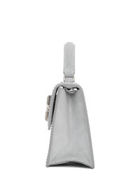 Off-White Grey Crystal 14 Jitney Bag