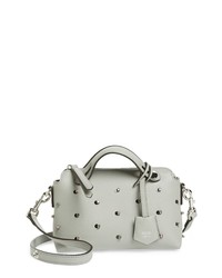 Fendi Mini By The Way Crystal Embellished Convertible Leather Crossbody Bag