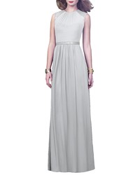Dessy Collection Embellished Open Back Gown
