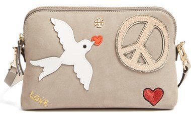 Tory Burch Peace Embellished Suede Crossbody Bag, $192 | Nordstrom |  Lookastic