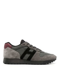 Hogan H429 Panelled Suede Sneakers