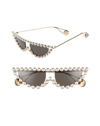 Gucci 53mm Crystal Embellished Cat Eye Sunglasses
