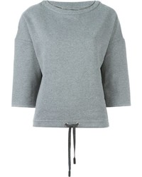 Eleventy Embellished Neckline Sweatshirt