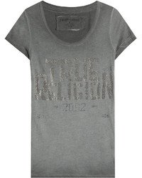 Grey Embellished T-shirt