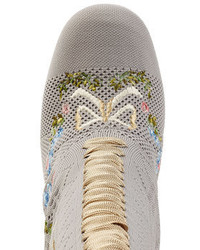 Fendi Embroidered Boot Heels