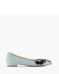 J.Crew Embroidered Pointed Toe Flats
