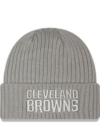 New Era Gray Cleveland Browns Core Classic Cuffed Knit Hat At Nordstrom