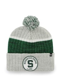 '47 Gray Michigan State Spartans Holcomb Cuffed Knit Hat With Pom At Nordstrom