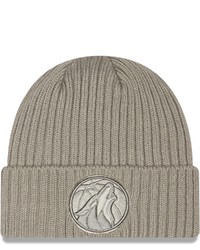 New Era Gray Minnesota Timberwolves Core Classic Misty Morning Cuffed Knit Hat At Nordstrom