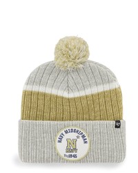 '47 Gray Navy Mid Holcomb Cuffed Knit Hat With Pom At Nordstrom