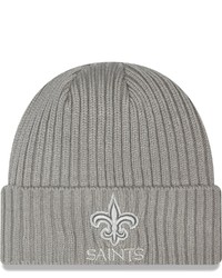 New Era Gray New Orleans Saints Core Classic Cuffed Knit Hat At Nordstrom