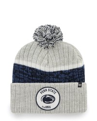 '47 Gray Penn State Nittany Lions Holcomb Cuffed Knit Hat With Pom At Nordstrom