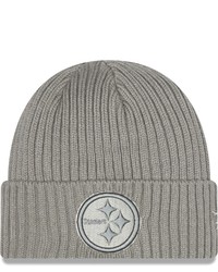 New Era Gray Pittsburgh Ers Core Classic Cuffed Knit Hat At Nordstrom