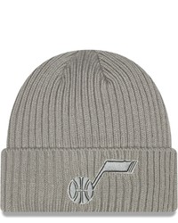 New Era Gray Utah Jazz Core Classic Misty Morning Cuffed Knit Hat At Nordstrom