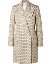 Brock Collection Claire Embroidered Cotton And Silk Blend Brocade Coat