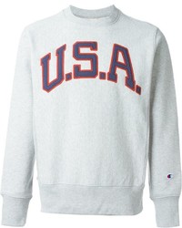 Champion Embroidered Usa Patch Sweatshirt